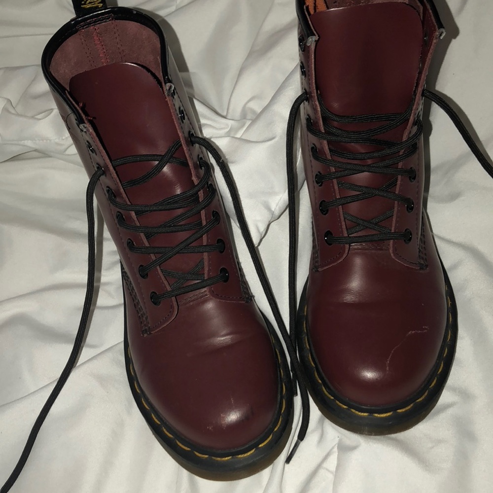 Cherry Red Smooth Doc Martens 🍒